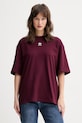 adidas Originals t-shirt damski bawełniany bordowy KD1373