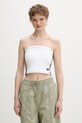 adidas Originals crop top damski beżowy KD6235