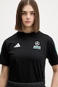 adidas t-shirt bawełniany x Mercedes czarny KE5922