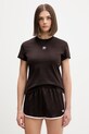 adidas Originals T-shirt damski z bawełną brązowy KH4261