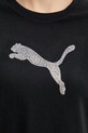 Puma t-shirt damski bawełniany GRAPHIC 634566 czarny