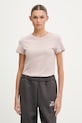 Puma t-shirt damski bawełniany Essential Logo beżowy 692916