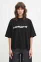 Carhartt WIP t-shirt bawełniany W SS Archive Script T-Shirt nadruk czarny I036042.89XX