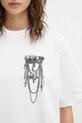 Carhartt WIP t-shirt in cotone W SS Inverted Charm T-Shirt bianco I036030.02XX