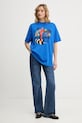Farm Rio t-shirt 344377 niebieski SS26