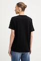 Odzież Elisabetta Franchi t-shirt bawełniany MA74D61E2 czarny