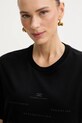 Elisabetta Franchi t-shirt bawełniany czarny MA74D61E2