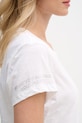 Mos Mosh t-shirt damski bawełniany Safina 176800 biały