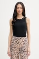 Mos Mosh τοπ γυναικείο με βαμβάκι Ara μαύρο 177230