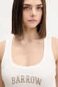 Barrow top damski bawełniany z elastanem beżowy S6BWWOTA117