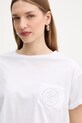 Liu Jo t-shirt bawełniany biały WA6372.JS923