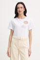 Liu Jo t-shirt damski bawełniany biały WA6413.JS904