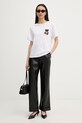 Liu Jo tricou pentru femei, din bumbac WA6414.JS923 alb SS26