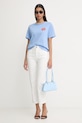 Liu Jo tricou pentru femei, din bumbac WA6414.JS923 albastru SS26