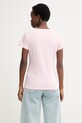 Odzież Liu Jo T-shirt damski bawełniany WA6477.JS923 różowy