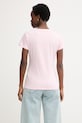 Odzież Liu Jo T-shirt damski bawełniany WA6477.JS923 różowy