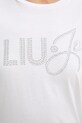 Liu Jo t-shirt bawełniany WA6491.JS923 biały