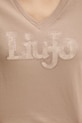 Хлопковая футболка Liu Jo TA6057.JS923 бежевый