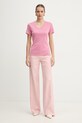 Liu Jo t-shirt TA6175.J3845 różowy SS26