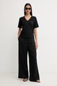Liu Jo tricou pentru femei, din bumbac TA6284.JS923 negru SS26