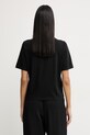 Odzież Liu Jo t-shirt damski bawełniany TA6284.JS923 czarny