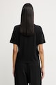 Odzież Liu Jo t-shirt damski bawełniany TA6284.JS923 czarny