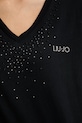 Liu Jo t-shirt damski bawełniany TA6284.JS923 czarny