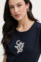 Liu Jo t-shirt damski bawełniany granatowy TA6285.JS923