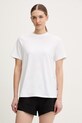 On t-shirt treningowy Focus z elastanem biały 1WF10390069