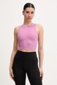 On top treningowy damski Studio fioletowy 1WF12414406