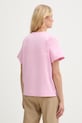 Odzież Marella t-shirt damski bawełniany z elastanem Emme by Marella 2615971041200 różowy