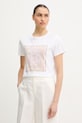Marella t-shirt bawełniany Emme by Marella nadruk biały 2615971051200