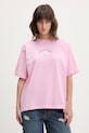 Guess Jeans t-shirt bawełniany nadruk różowy W6RI20.K8HM0
