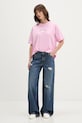 Guess Jeans t-shirt bawełniany W6RI20.K8HM0 różowy SS26