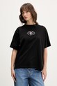 Guess Jeans t-shirt bawełniany nadruk czarny W6RI20.K8HM0