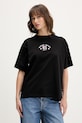 Guess Jeans t-shirt bawełniany nadruk czarny W6RI20.K8HM0