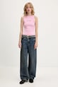 Guess Jeans top W6RP23.KA0H1 różowy SS26