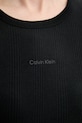 Calvin Klein basic tričko dámske bavlnené s elastanom čierna LV044F211G