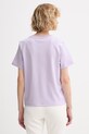 Дрехи Calvin Klein тениска дамска от памук LV044D202G виолетов