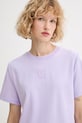 Calvin Klein kratka majica ženska bombažna vijolična LV044D202G