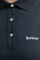 Barbour top damski bawełniany z elastanem Bowford LML0888 granatowy