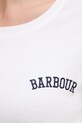 Barbour t-shirt bawełniany LTS0718 biały
