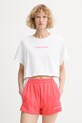 Calvin Klein tricou pentru femei, din bumbac alb LV00Q61201