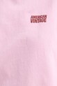 American Vintage t-shirt bawełniany YKO02C różowy