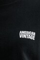 American Vintage t-shirt bawełniany YKO02C czarny
