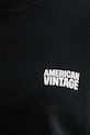 American Vintage t-shirt bawełniany YKO02C czarny
