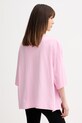 Odzież American Vintage t-shirt oversize damski bawełniany YKO02D różowy