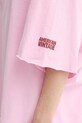 American Vintage t-shirt oversize damski bawełniany YKO02D różowy