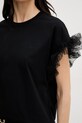 Twinset t-shirt γυναικείο μαύρο 261TP204A