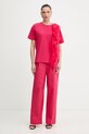 Twinset t-shirt 261AP2165 różowy SS26